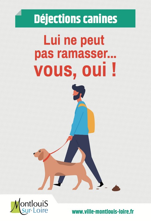 Affiche Collectivités Déjections canines MONTLOUIS