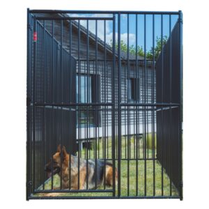 Chenil et box de détente pour chien carré 120 x 120 x 132 cm - Lucky Dog
